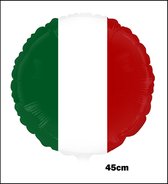 Folieballon Italie 45cm - niet opgeblazen geleverd - Landen EK WK Italiaans festival thema feest fun