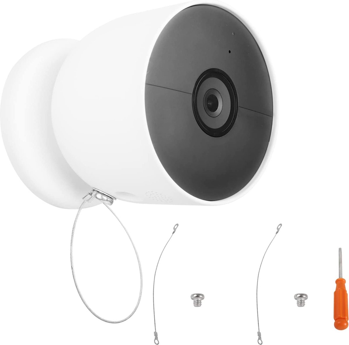 Anti-Diefstal Ketting voor Camera - Geschikt voor Google Nest - Anti-Diefstal - Outdoor - Buiten - Bewakingscamera - Camera Beveiliging - Camera Slot - Geschikt voor Google Camera