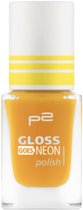 P2 Cosmetics EU Gloss Goes Neon Nagellak 010 Spaceshot 10ml zacht