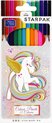 Kleurpotloden - 12 stuks - Colouring Pencils - Tekenen - unicorn doos - hoge kwaliteit