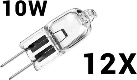 G4 halogeenlamp - Halogeen - 10 watt - 10W - 12V - 12Volt - Lichtbron - 12  stuks | bol.com