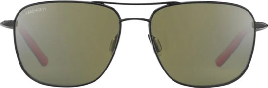Serengeti Zonnebril - High Contrast Polarised Photochromic - Spello 8796 Shiny Black Red Polar — afbeelding 5