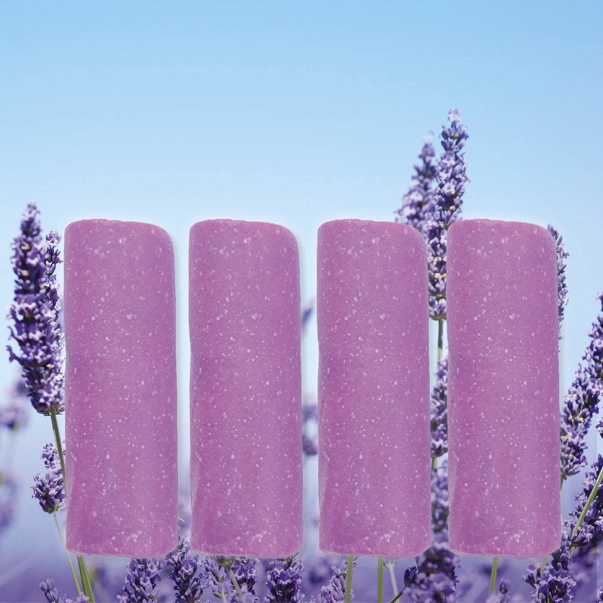 ABFLUSS-FEE geursteen voor de afsluitstop, lavendel aroma, paars 4 stuks