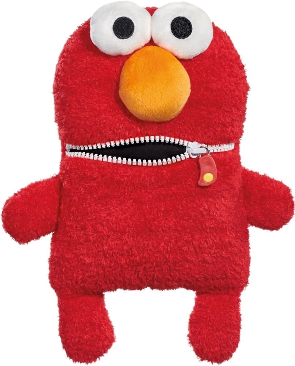Schmidt Spiele Zorgenvriendje Elmo – Officiële Sesamstraat Knuffel | Zachte Pluche Vriend Helpt Kinderen Zorgen & Emoties te Verwerken via Ritssluiting | Troost, Vertrouwen & Veiligheid | Ideaal Cadeau & Slaapvriendje