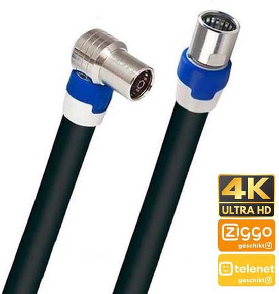 Coax kabel geschikt voor de Ziggo Modem/versterker op de hand gemaakt – 3  meter –... | bol.com