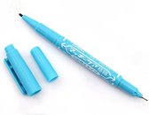 Zebra Mackee Care Double-Sided Marker Pen - Extra Fine Point – Licht Blauw