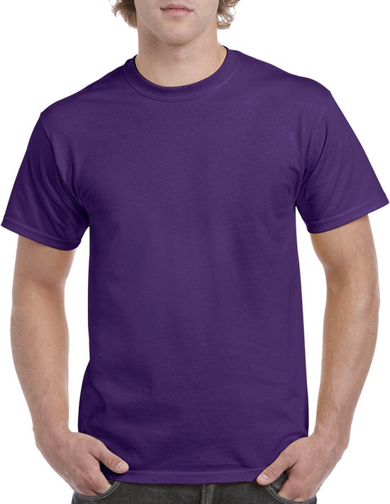 T-shirt col rond ' Heavy Cotton' marque Gildan Purple - L