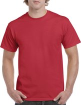 T-shirt met ronde hals 'Heavy Cotton' merk Gildan Rood - 5XL