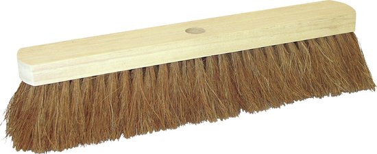 Tête de balai Betra - balai d'intérieur - marron - bois FSC/noix de coco - 80 cm