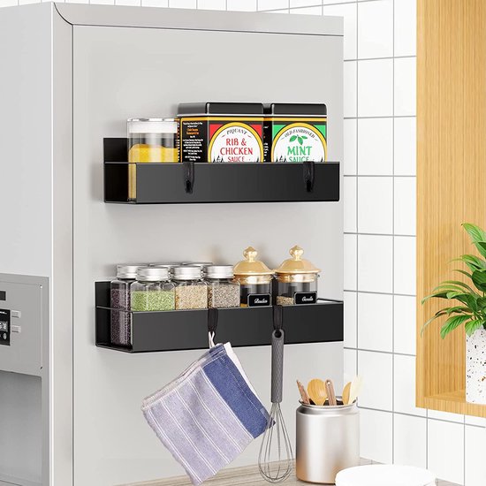 Magnetisch kruidenrek voor op de koelkast - Set van 4
