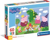 Clementoni - Peppa Pig Legpuzzel - Kinderpuzzel - Puzzel 60 stukjes - Vanaf 4 jaar