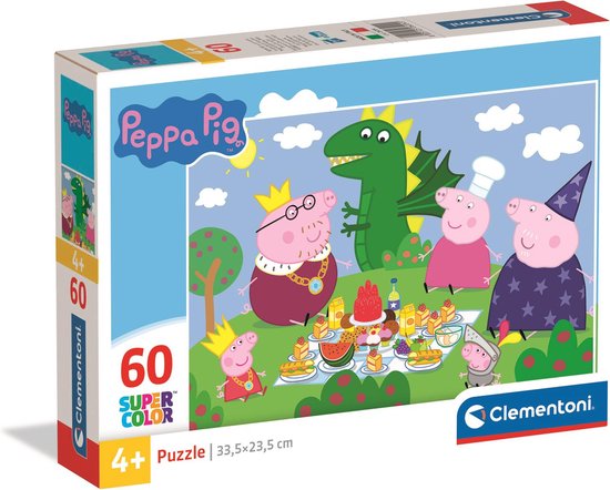 Clementoni - Puzzle 60 piècesPeppa Pig, Puzzles pour enfants, 5-7