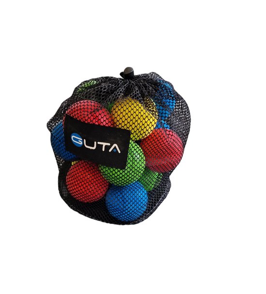 Balles de tennis en mousse 7cm Set 16 pièces + sac de transport, 4