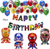 Forfait fête Super-héros - Ballons - Héros Marvel - Spider-Man - Hulk - Ironman - Spiderman - Fête d'enfants - Anniversaire