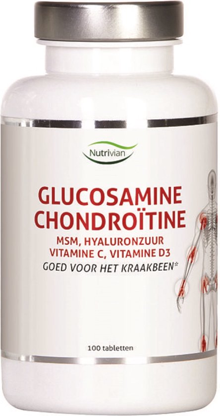 Nutrivian Glucosamine chondoitine MSM hyaluron vit D3/C (100tb)