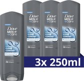Dove Men+Care Clean Comfort 3-in-1 Douchegel - 3 x 250 ml - Voordeelverpakking
