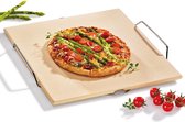 Pierre à pizza Küchenprofi (avec support) 35x38cm