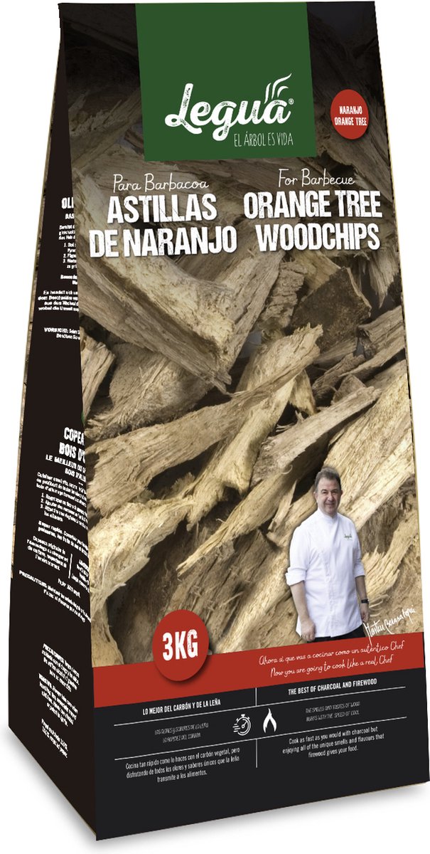 BBQ houtchips Sinaasappel 3kg - Europees en duurzaam geproduceerd