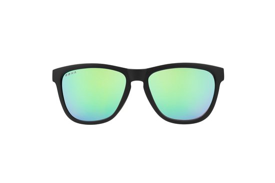 Søna | The Baseline | Black & Green - Zonnebril - Hardlopen - Sporten - Zwart en Groen