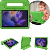 iMoshion Tablet Hoes Kinderen Geschikt voor Samsung Galaxy Tab A8 (2021/2022) - iMoshion Kidsproof Backcover met handvat - Groen