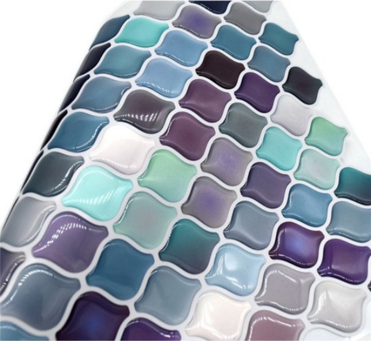 Plaktegels 3D Wandpanelen Zelfklevende Tegelsticker 10 Stuks
