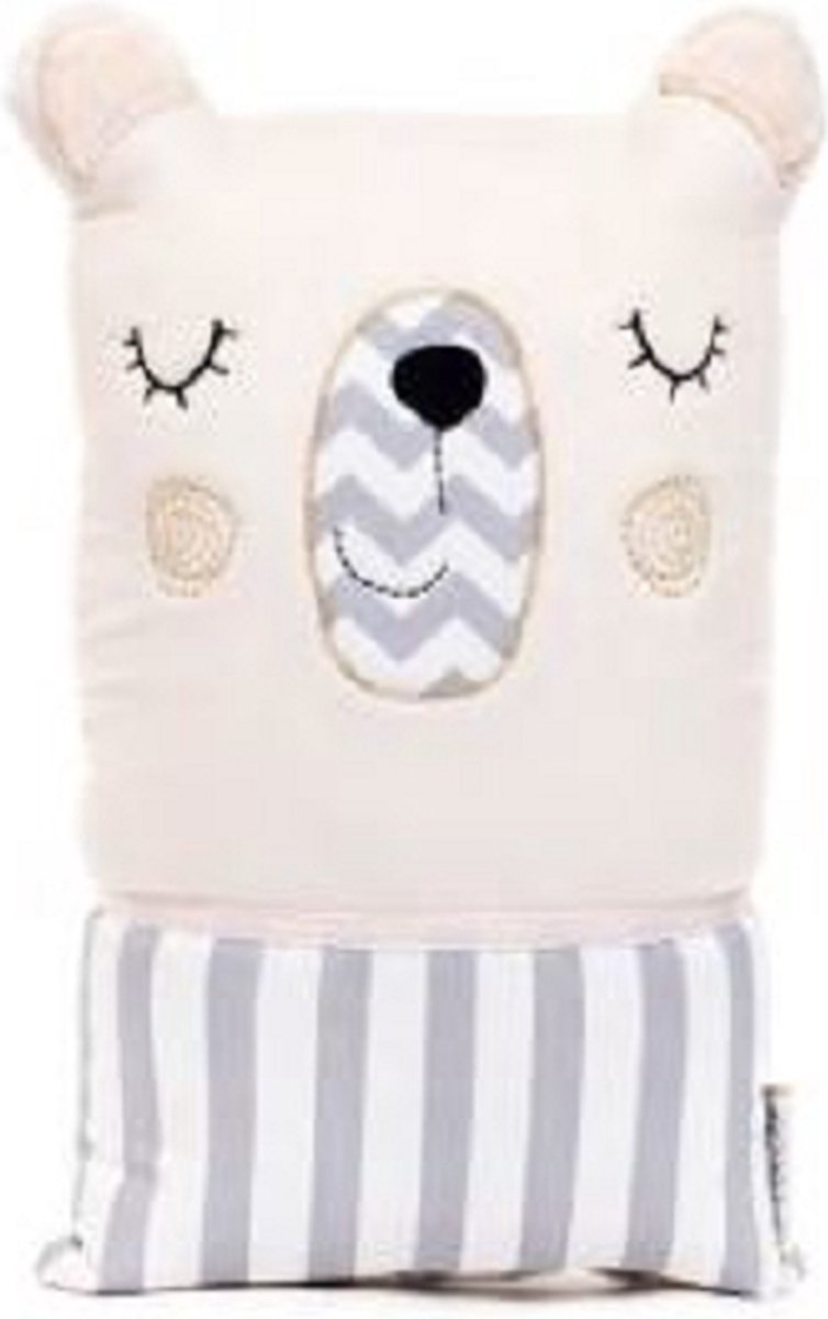Sierkussen Cutie Bear groot - zalm roze
