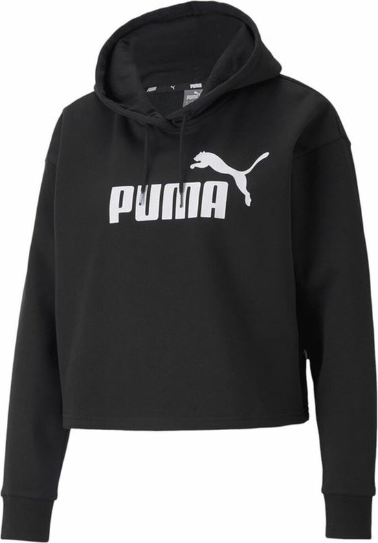 Women’s Hoodie Puma Essentials Cropped Logo Black