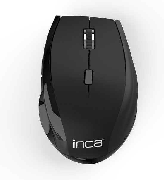 BasicTeQ: Inca IWM-500GL draadloze laser muis, ergonomisch mouse. Energy saving mode.