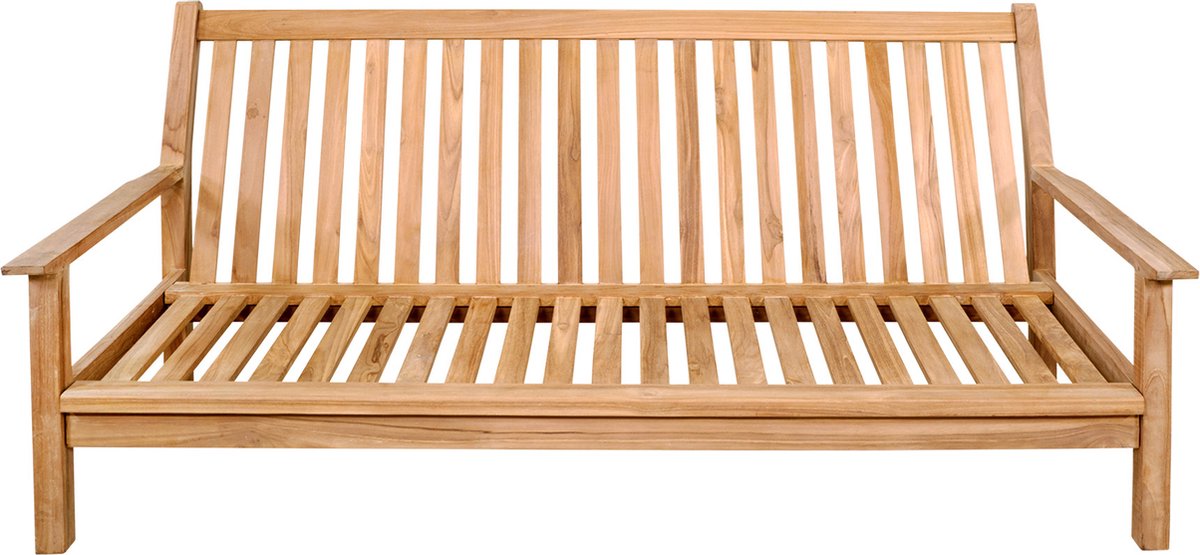 Lesli Living Loungebank Teak 180 cm incl. Kussen