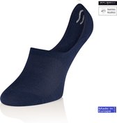 Brubeck Chaussettes basses /Footies en laine mérinos No Show – Sans couture, fines, confortables et respirantes – Bleu marine 38/40