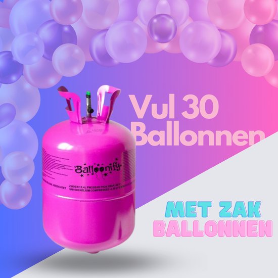 Heliumtank 30 ballonnen | helium | Ballongas-tank | Heliumcilinder | Ballonnen