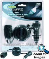 Ring 12v 3m Extension Lead Max 10A