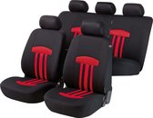 Auto stoelbeschermer Kent met Zipper ZIPP-IT Autostoelhoes, set, 2 stoelbeschermer voor voorstoel, 1 stoelbeschermer voor achterbank rood