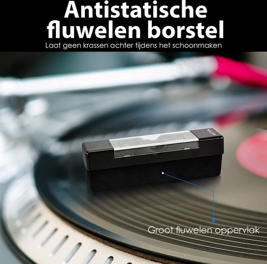 Vicon Professionele 6-in-1 Platenborstel set voor Vinyl Platen - Incl. Naaldreiniger - Antistatisch - Platenreiniger - LP Reinigingsset - LP schoonmaakset - Vinyl reiniger