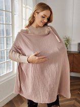 MEWAVE© | Borstvoedingsdoek | oud roze | 75x90cm | voedingsdoek met zicht op baby