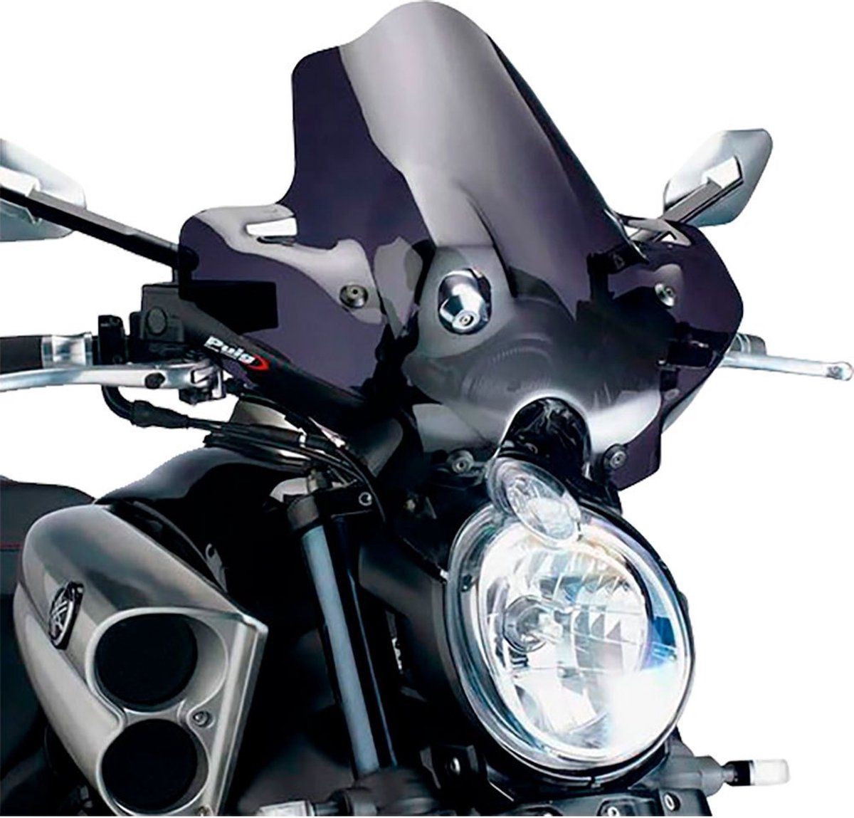 Puig Carenabris New Generation Sport Yamaha V-max Voorruit Zwart