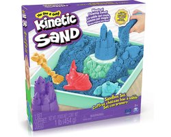 Kinetic Sand - Zandbak-set met 454 g speelzand 4 vormen en gereedschap - Sensorisch speelgoed - stijlen kunnen variëren