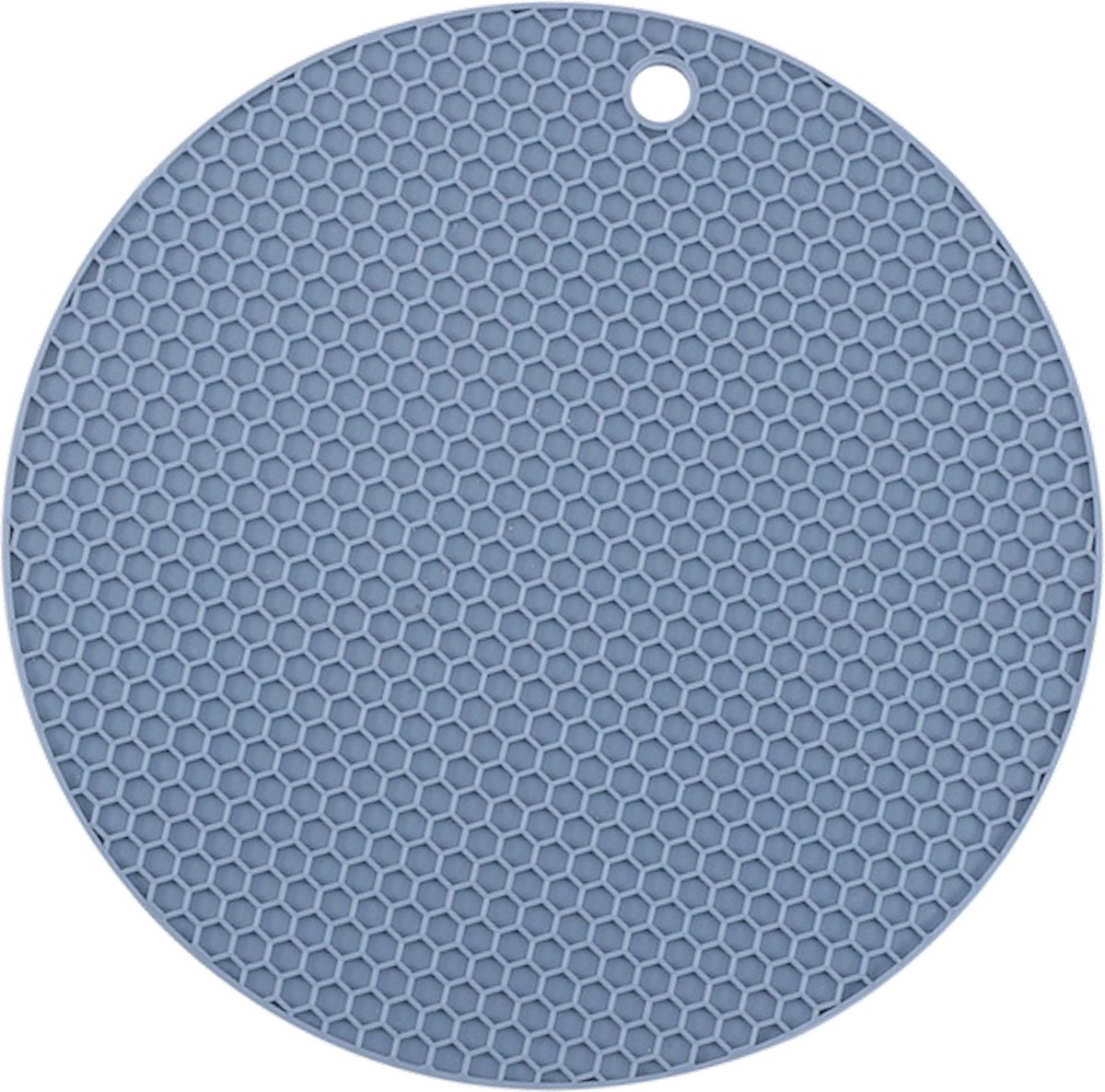 Fako - Pannenonderzetter Hittebestendig - Onderzetter Voor Pannen - Siliconen Mat - Potopener - 18cm - Rond - Blauw
