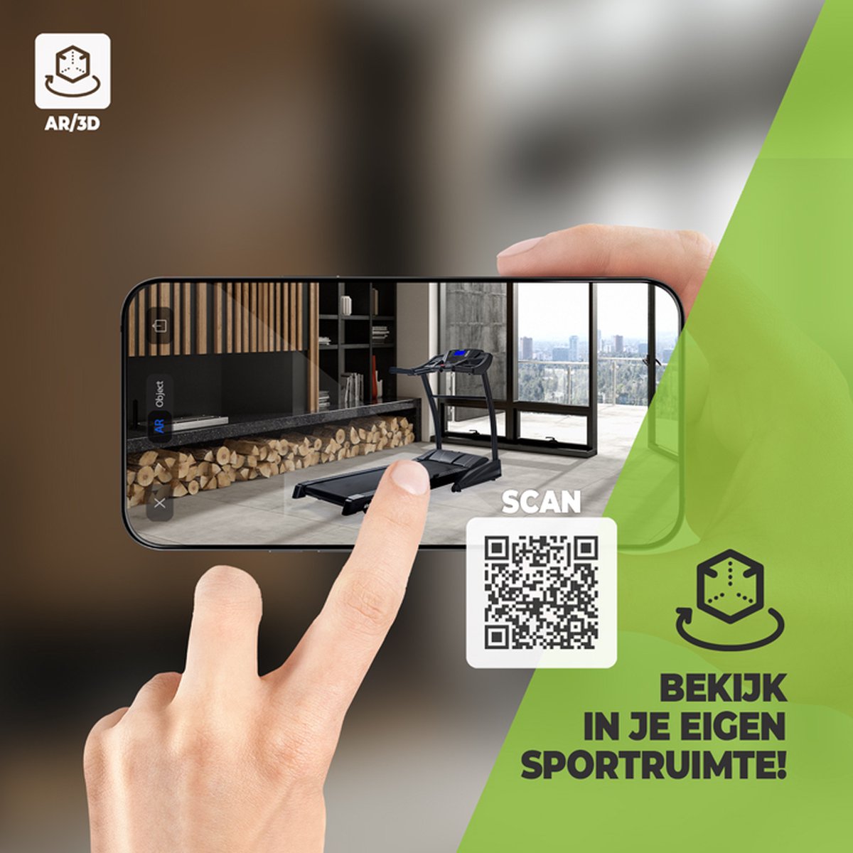 Afbeelding 2 van VirtuFit Trendline Loopband - Zwart - Maximale Loopsnelheid van 14 km/h - Bluetooth Koppeling met FitShow & Kinomap - Keuze uit 40 Trainingen - Loopband Inklapbaar - Loopbanden - Loopband Fitness - Opvouwbare Loopband