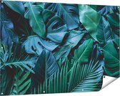 Gards Tuinposter Tropische Groene Bladeren - 150x100 cm - Tuindoek - Tuindecoratie - Wanddecoratie buiten - Tuinschilderij