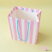 Stevige, herbruikbare tas in zoete kleuren van 30 x 20 x 35 cm (25 stuks)