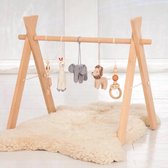 Babygym Houten Speelgoed - Kraamcadeau - Babyshower Gift– Deluxe Baby Gym – Activity Gym - Safari