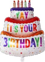 Verjaardag Folie helium ballon, Taart Happy Birthday,Happy birthday Ballon Ballon-100*64cm