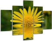 Peinture sur verre fleur | Vert jaunâtre | 100x70cm 5Liège | Tirage photo sur verre |  F001548
