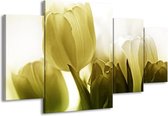 Peinture sur toile Tulipe | Vert gris | 160x90cm 4 Liège