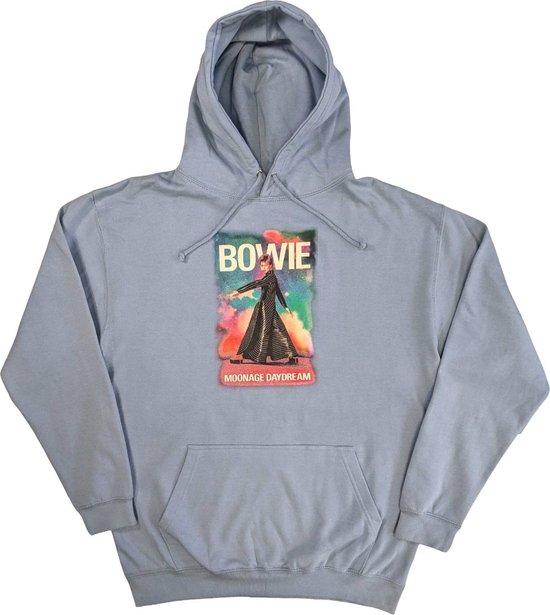 David Bowie - Moonage 11 Fade Hoodie/trui - S - Blauw