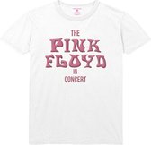 Pink Floyd - In Concert Heren T-shirt - M - Wit