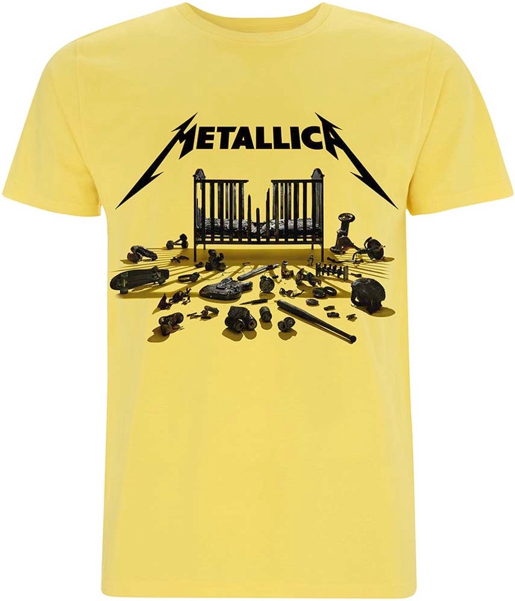 Metallica Simplified Cover (M72) Heren T-shirt - geel - XL