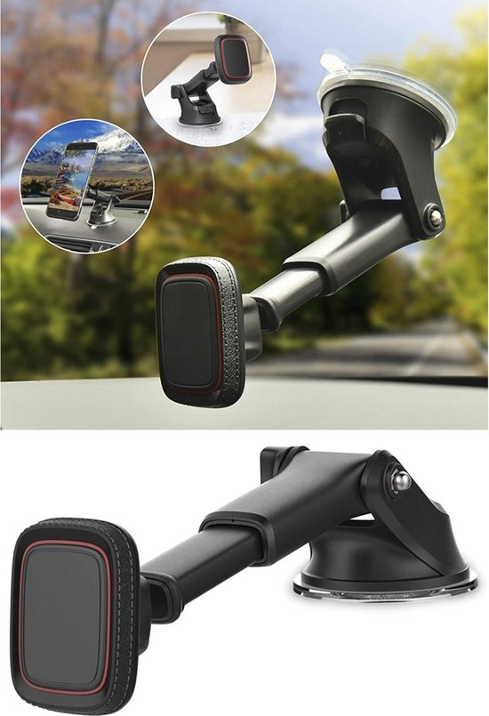 Foto: Telefoonhouders auto voorruit en dashboard met magneet magneetfunctie gsm houder auto accessoires car phone holder mobiele houder autohouder telefoonhouder universeel magnetische telefoonhouder cadeau handsfree houder