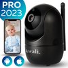 kwali.® Babyfoon met Camera en App (Gratis) - Bidirectionele Audio - Bewegingsdetectie - Nachtvisie - Pro 2023 - Zwart
